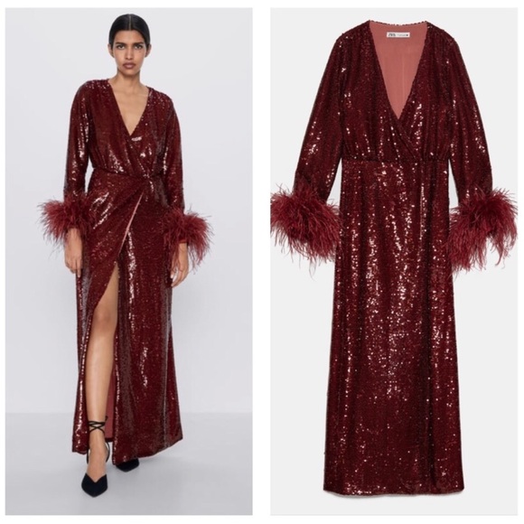 NWT Zara Limited Edition Sequin Dress/Robe - Picture 15 of 16